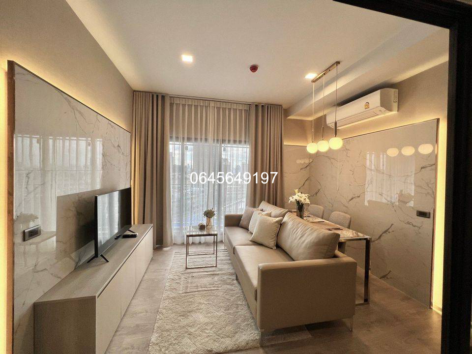 Condo for rent, The Tree Phattanakarn-Ekkamai, 2 bedrooms 2 bathrooms, high floor, beautiful room, unblocked view, near Airport Link Ramkhamhaeng and Chalong Rat Expressway