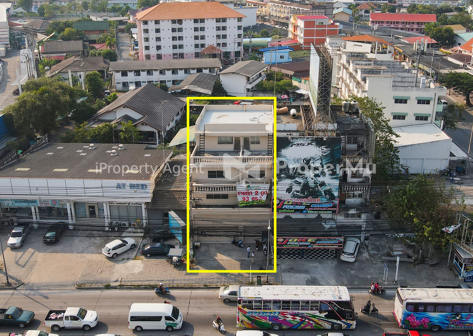 Commercial building for sale, Sukhumvit Road, Khiri Intersection, Chonburi