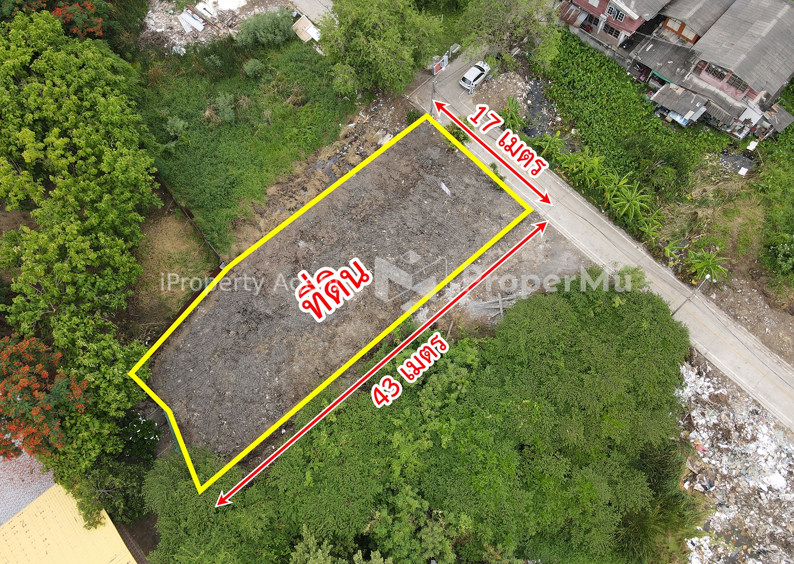 Land for sale in Soi Wat Phai Lueang Rattanathibet Road, Bang Rak Phatthana, Nonthaburi, very cheap