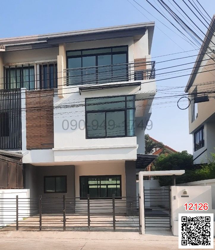 For rent: 3-storey twin house, Viridian Ratchapruek project, Viridian Ratchapruek, near MRT Bang Rak Yai