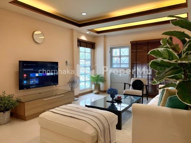 For rent: 1-storey detached house, beautifully decorated, ready to move in, 50 sq m., Krungthep Kreetha 39, Lat Krabang, Ramkhamhaeng, near ARL