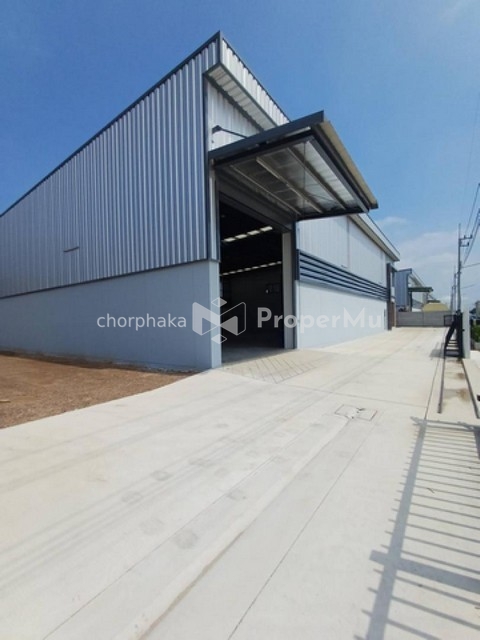 Urgent for rent, newly built factory, 600 sq m., on a dark purple area, which can be used to build any type of factory, Pathum Thani, Lam