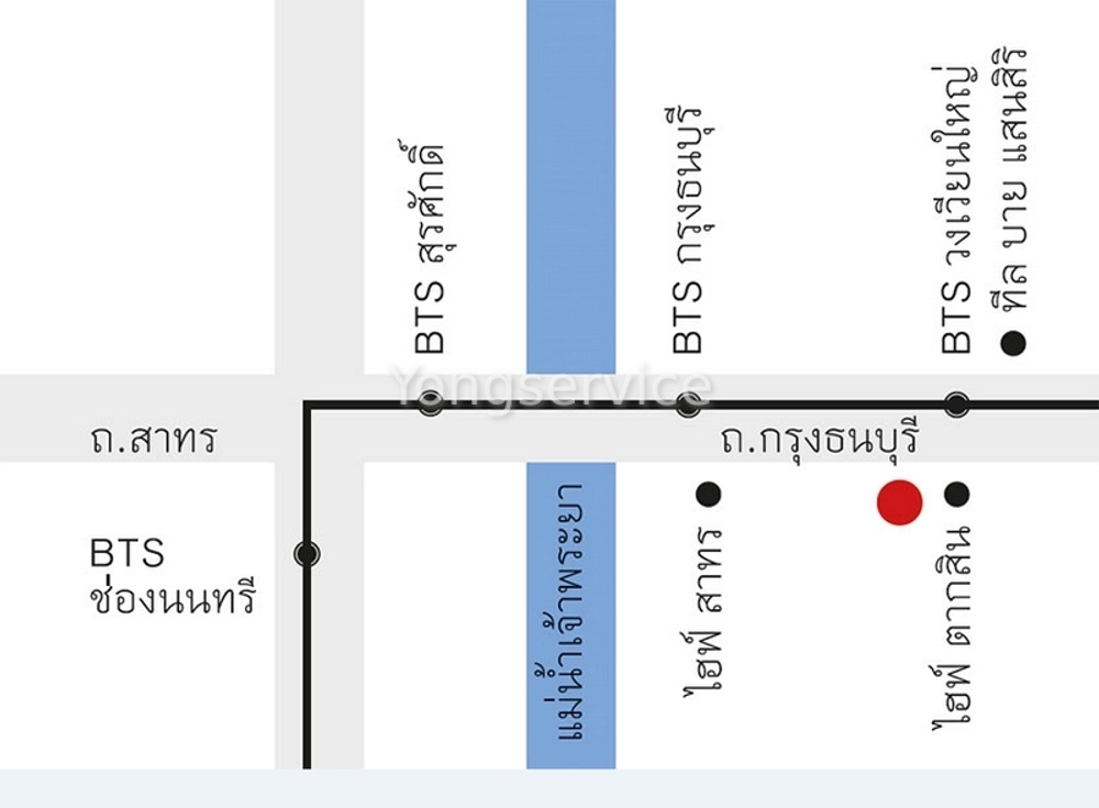 Condo Nye by Sansiri @BTS Wongwian Yai 36 sq.m 1 Bedroom 19th floor Clear View, Facing North, Fully furnished