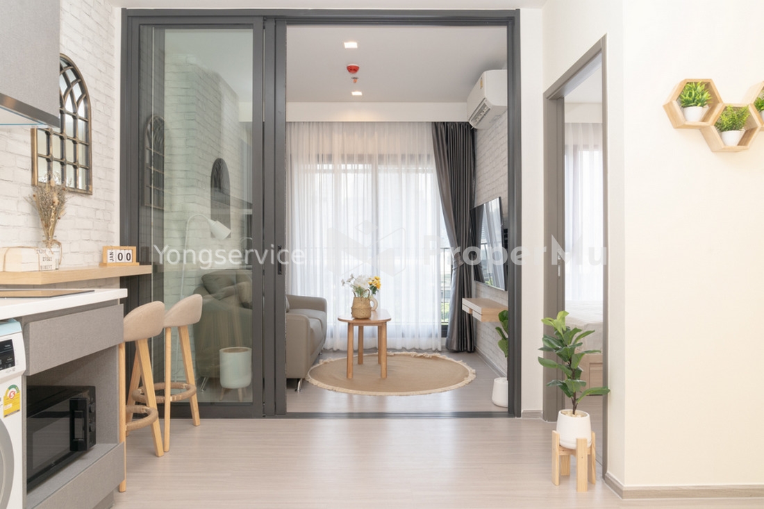 Condo Life Asoke Hype @MRT Rama 9 Size 35 sq.m 1 Bedroom 10th floor New Room, Fully furnished