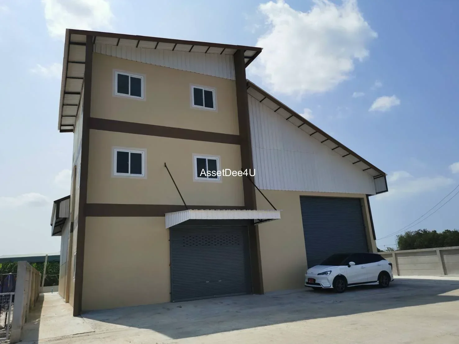 Warehouse for rent, mini factory, on Wat Ton Chueak Road (No. 5014), Bang Yai, Nonthaburi, usable area 708 square meters, with office, rooms, near Bang Yai Subdistrict Administrative Organization, Wat Ton Chueak