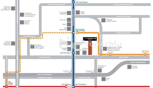 CM04245 ขายดาวน์ คอนโด นิว ดิสทริค อาร์ไนน์ คอนโดมิเนียม ถนนพระราม 9 