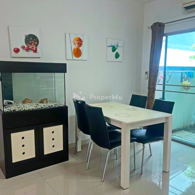 Cheapest built-in fur King Mongkut Thonburi 1.9km. Sell-rent 3storey townhouse 3bed 3bath 240sq.m.