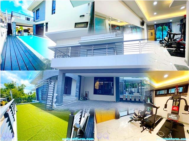 For Rent Pool Villa Mansion 9A/C 4Bed Reduce Thai Kitchen&Inter Sauna Private For Rent 2 Stories