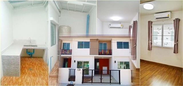 NEW! BTS Phraeksa 5.4km.3bed 2Air 2toliet Bang Pu Industrial 3.3km For Rent Townhouse 2Storey