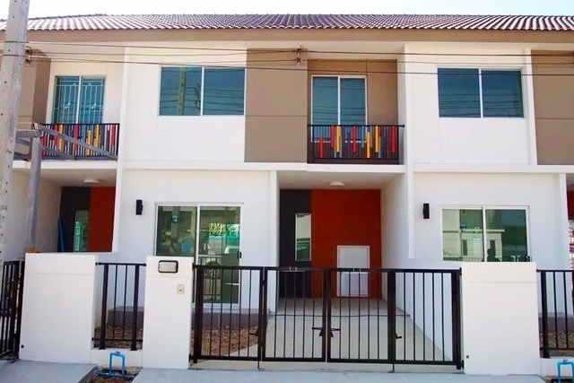 NEW! BTS Phraeksa 5.4km.3bed 2Air 2toliet Bang Pu Industrial 3.3km For Rent Townhouse 2Storey