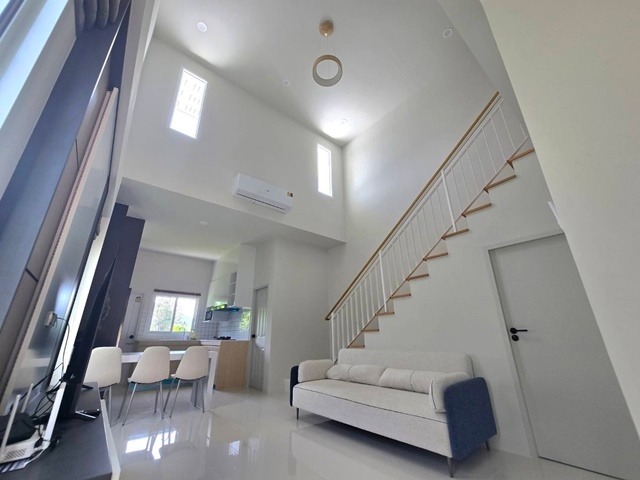 Wat Srisunthon School 500 m. Modern style townhouse 2-storey Thalang area 2 bed 2 bath fully furnis