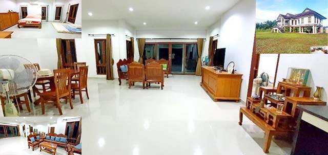 Central SuratThani house for rent raised Mansion 3rai 180sq.m. 14,999B-M loves pet private 3bed 3bat