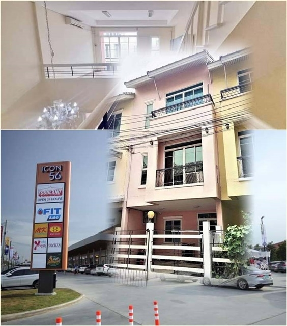 The cheapest in the world Big C Sai Mai 800 m. 3-storey townhouse 4 bed 3 bath 20 sq.wa.180 sq.m.