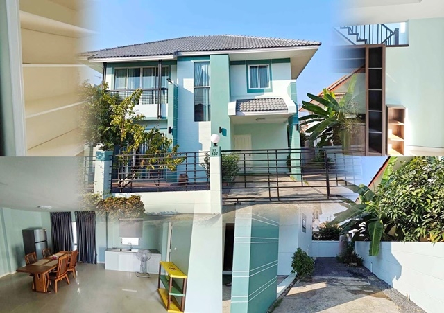 Lux fully Fur 2-storey house CJ Rangsit Khlong3 800m. 3bed 3bath 54sq.wa. 240sq.m. Siam Inter Scho