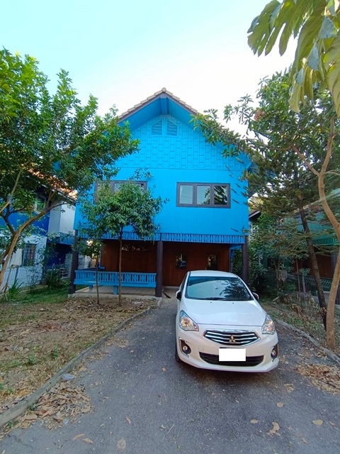 Hathai Mit Market 2.1km. New 5Parking Nimitmai25-35 Fully Fur! For Rent Thai Wooden Style House 2 St