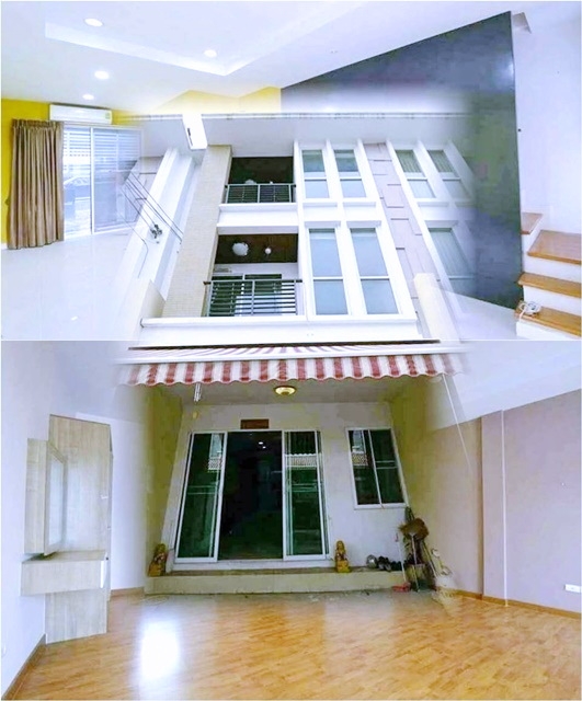 The cheapest home office 3-storey OnNut LatKrabang LanBoon Market 700m.The Paseo Mall 1.4km.