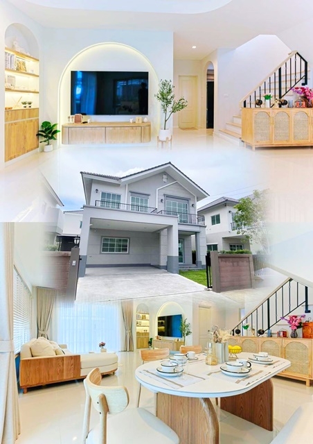 Ring Road RamIntra valuable luxury mansion 2Storeys 210sqm. 58sqwa. 4bed Ratchada KhuBon ChatuChot C