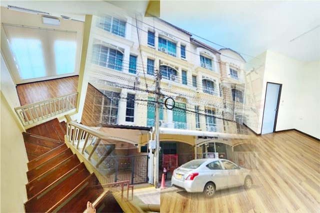 4-storey Home office MRT Ratchada 600m. HomePro LatPhrao 1.2km. LatPhrao 400m on the main rd. 6bed 4