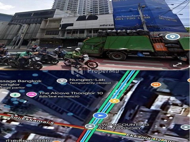 PB4885 Commercial building for rent, 2 units, Ekkamai Soi, opposite Donki Mall Thonglor