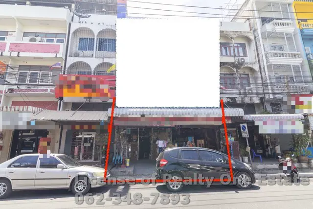 Commercial building for sale, 2 shophouses, Chokchai 4, Lat Phrao, good location