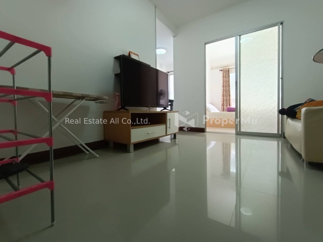 Condo for sale, The Cash, Samrong, Rama 3, Pu Chao Saming Phrai, with furniture, can borrow more than the original, garden view, BTS Samrong