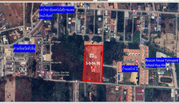 ขายที่ดินเปล่า 43 ไร่ ผังสีชมพู อยู่ หลังไทวัสดุ(มหาชัย) ถนนพระราม2