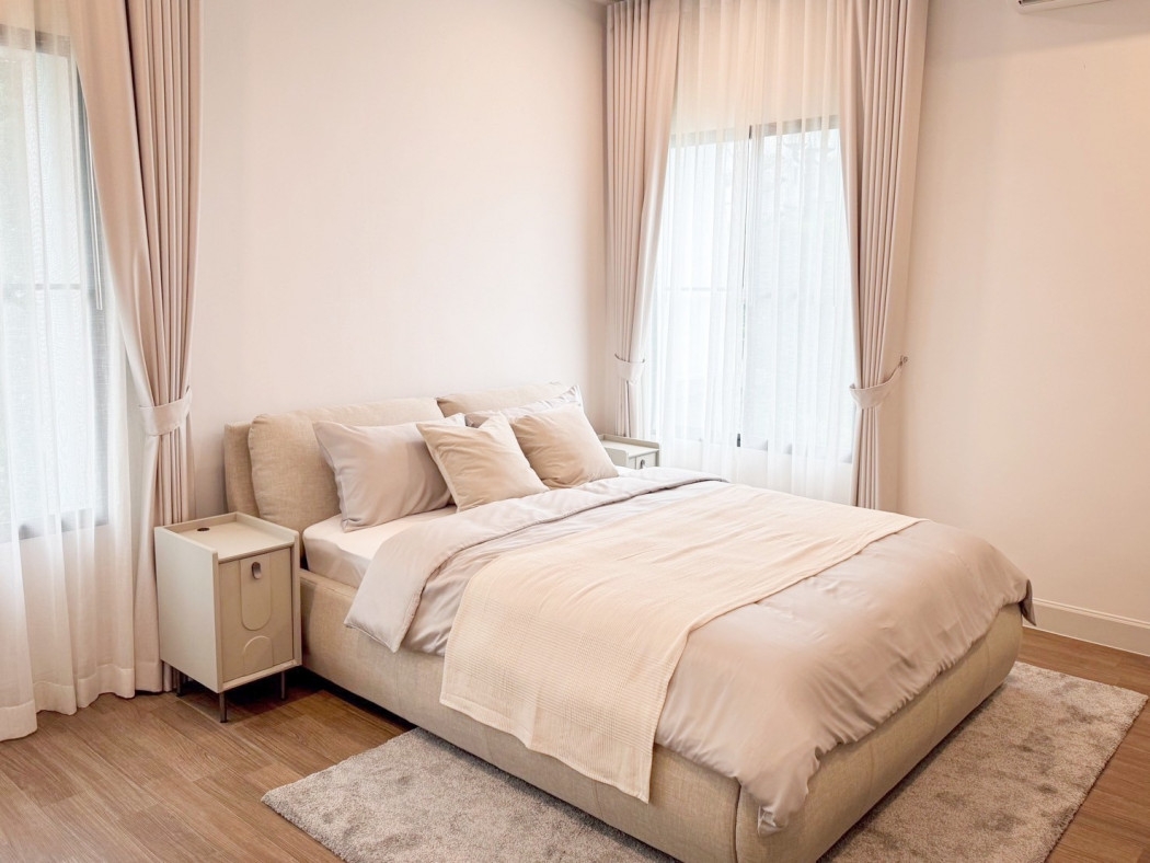 For rent: New single house, Nantawan Rama 9, New Krungthep Kreetha, 123 sqw, private corner unit