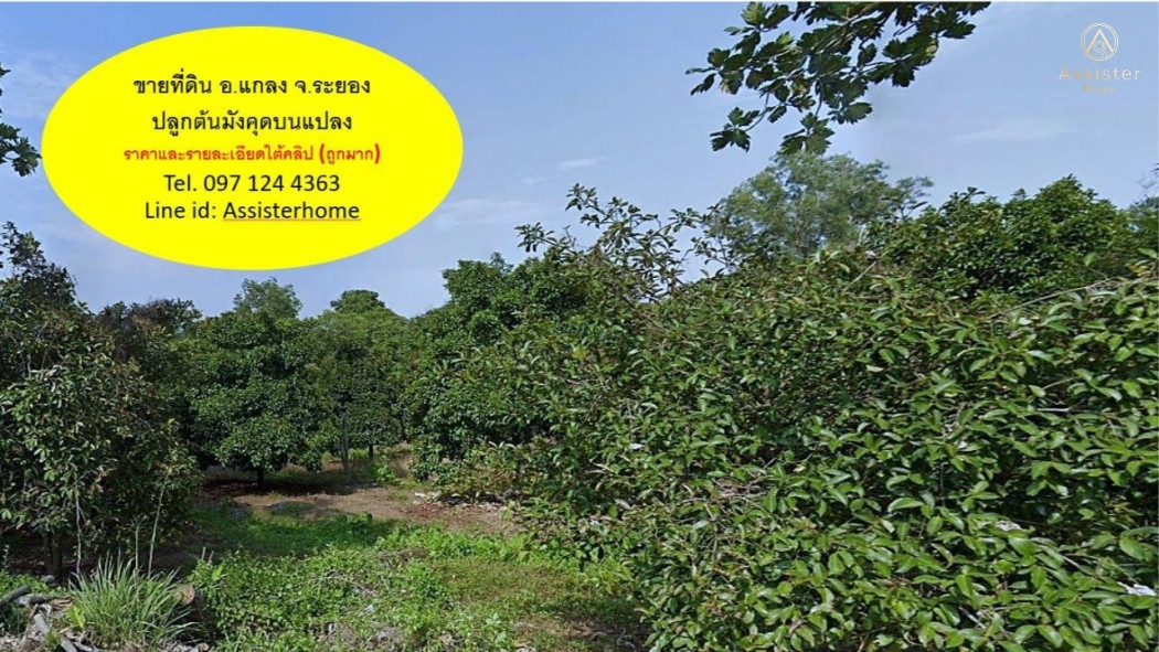 For Sale land next to Sukhumvit road, near Laem Mae Pim 16.9 mb.