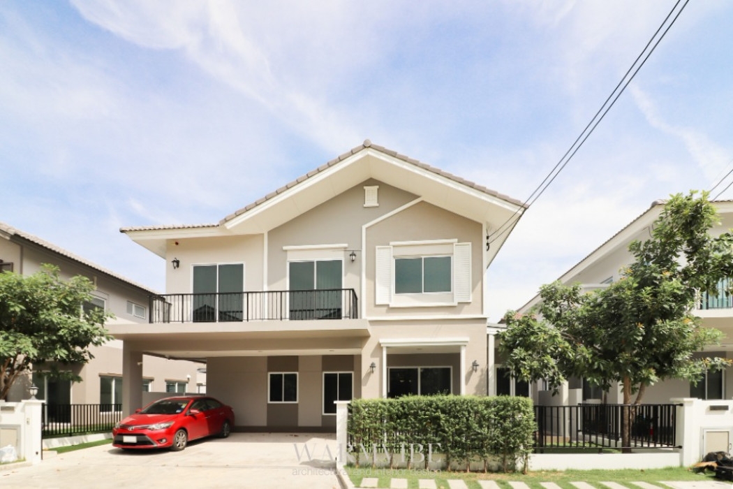 Announcement for renting a 2-storey detached house, Casa Legend Village, Rama 5-Ratchaphruek, very new house, fully furnished with built-in furniture