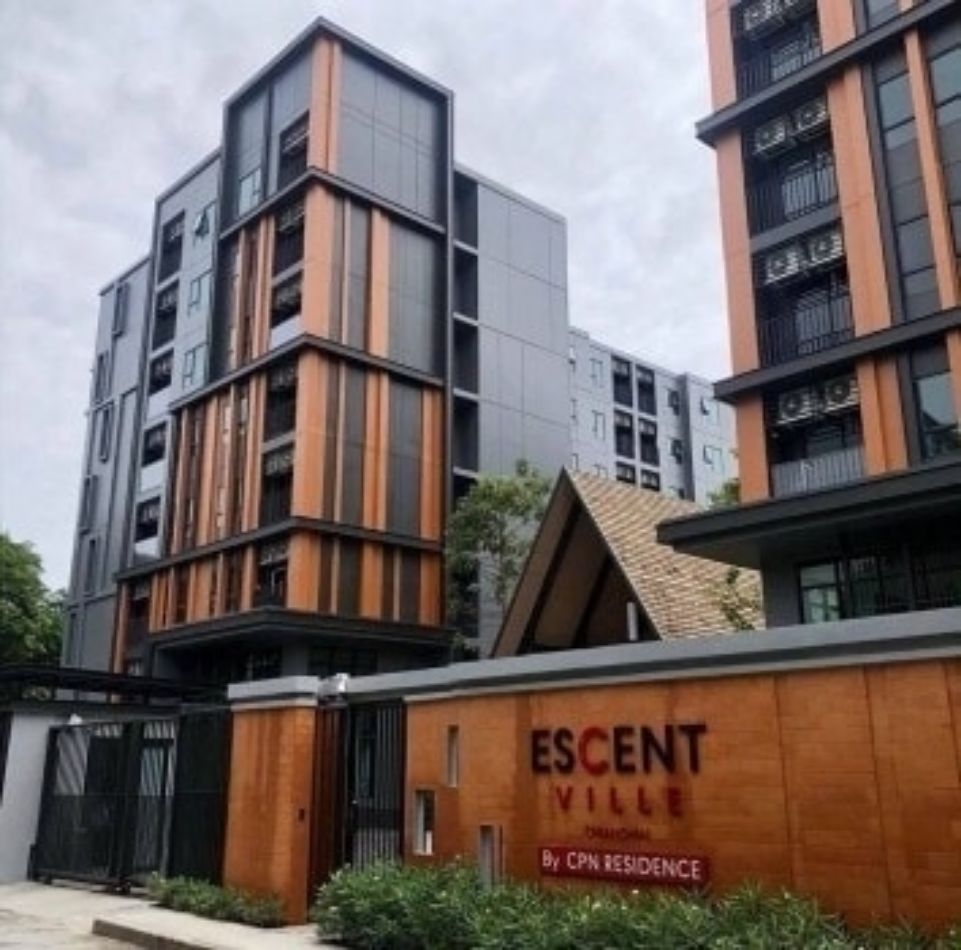 Condo for sale, furnished, ready to move in, Escent Ville, 29 sq m., Wing Sara