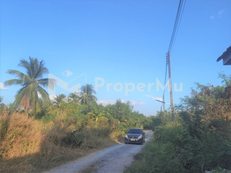 Land for sale, Bo Thong Municipality, Chonburi, size 50 sq wa, beautiful plot,higher than the road, 