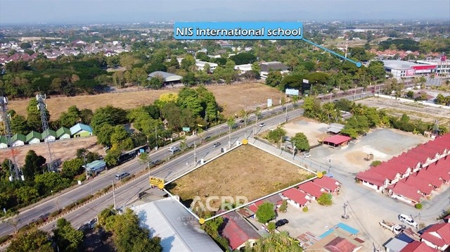 Land for sale next to the 2nd Ring Road, near Ruam Chok Market, Chiang Mai.