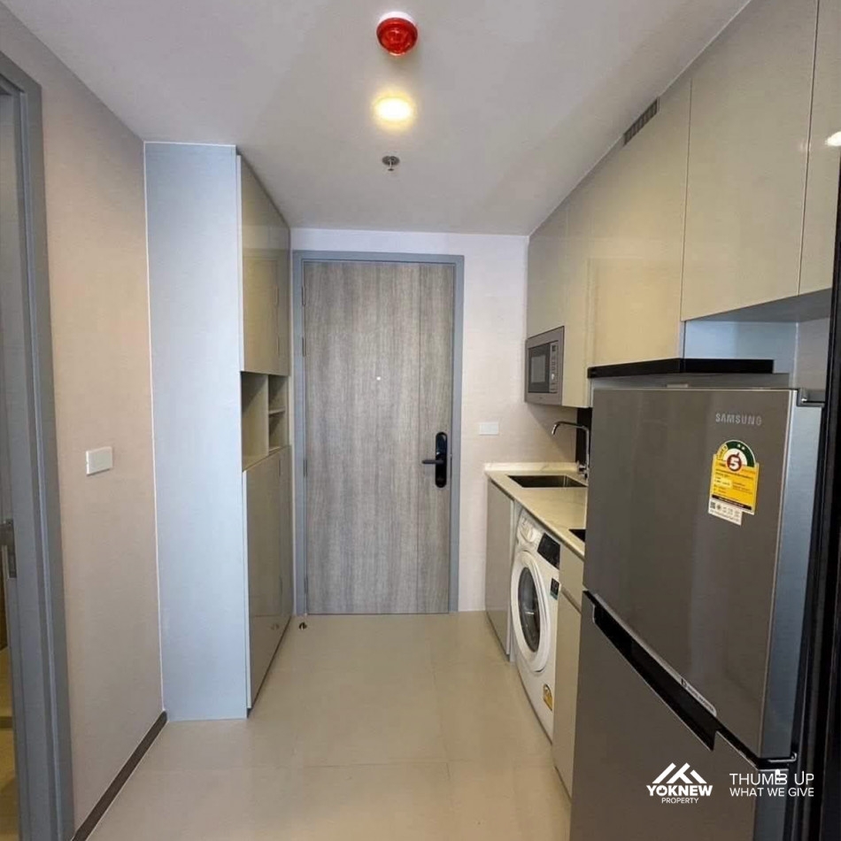 rentBuilt-in room, beautifully decorated, complete electrical appliances, SOHO Bangkok Ratchada Cond