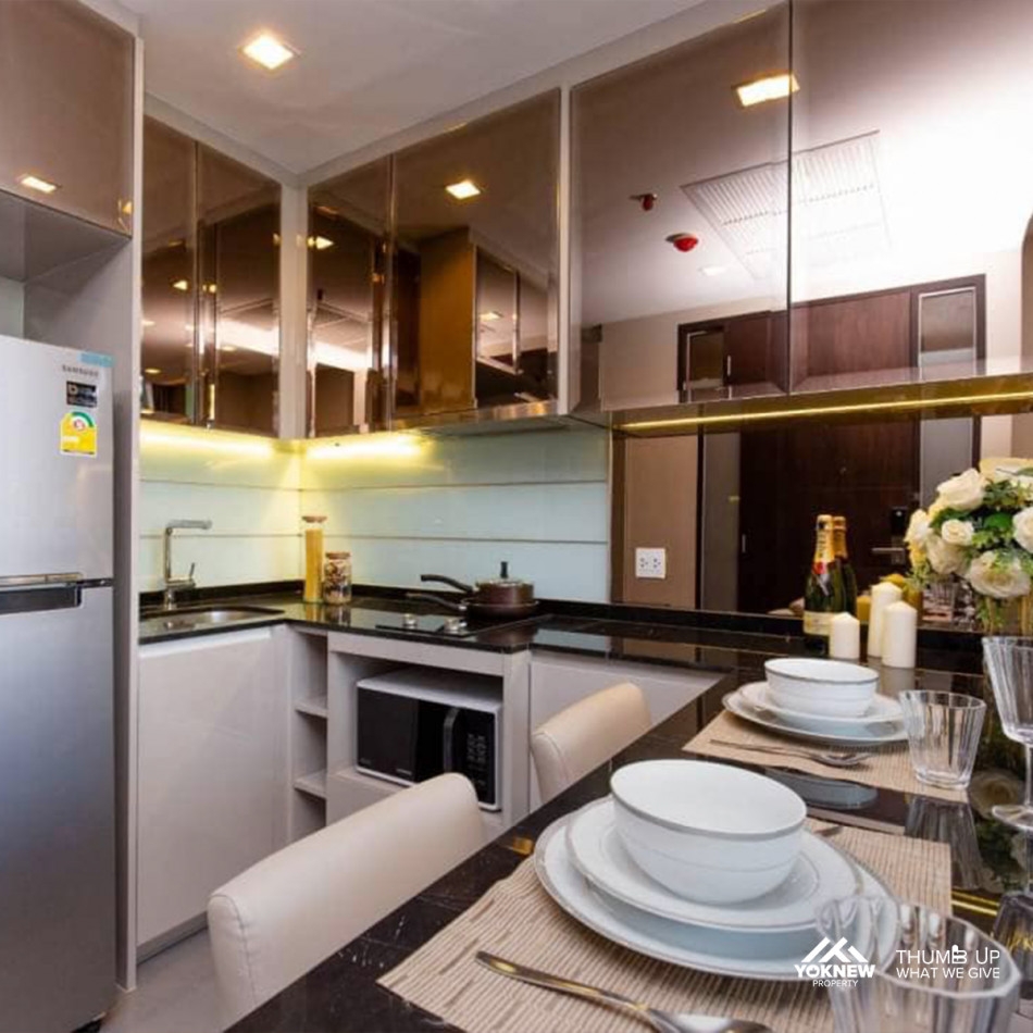 Condo for sale Wish Signature Midtown Siam Built-in room, beautifully decorated, has a private eleva