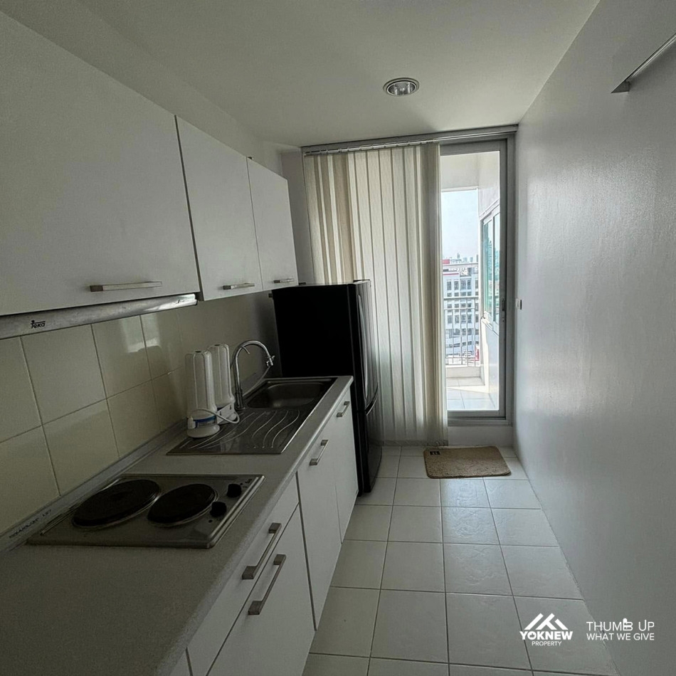 Ready to rent Life @ Ratchada – Sutthisan, large room, fully furnished, ready to move in Next to MRT