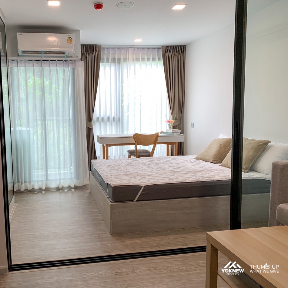 For rent Kave Seed KasetNear BTS Kasetsart University, 1 bedroom, 1 bathroom, furnished room, ready 