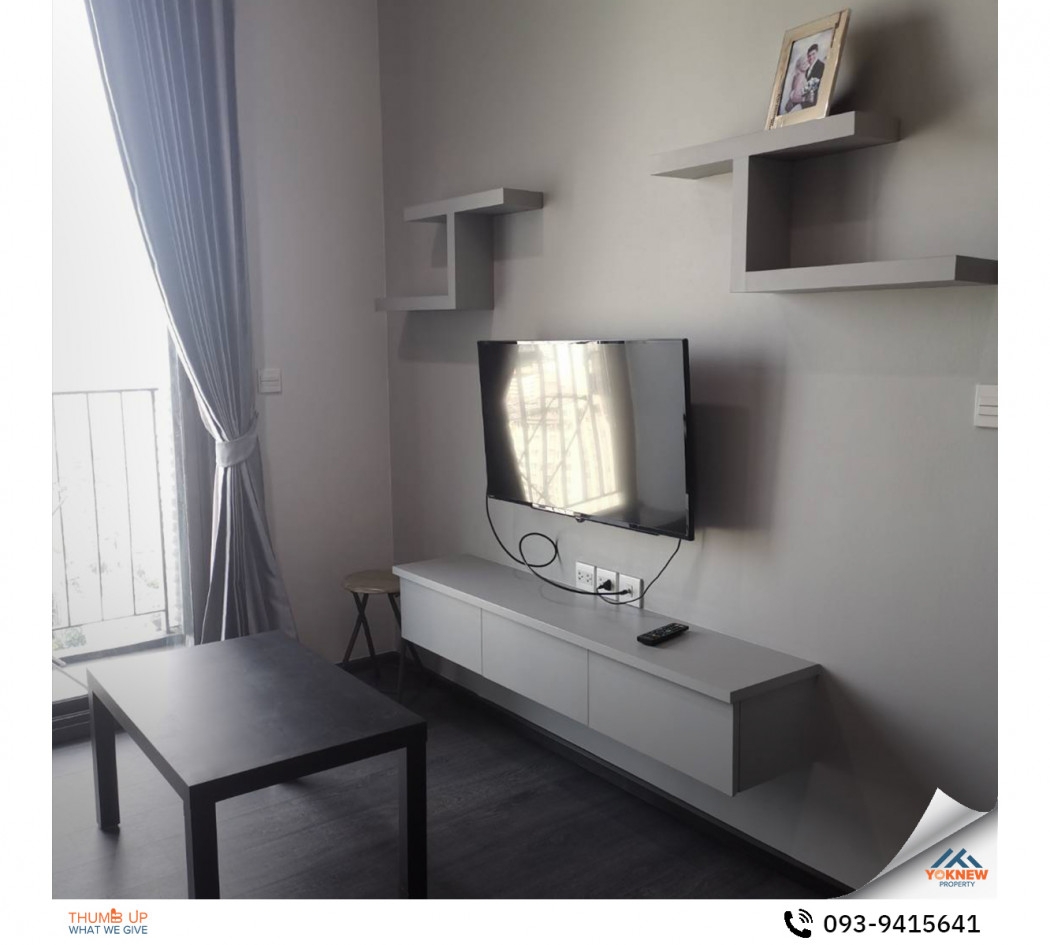 Condo Edge By Sansiri Fully furnished room for rent, beautiful city view, no locked view, special pr