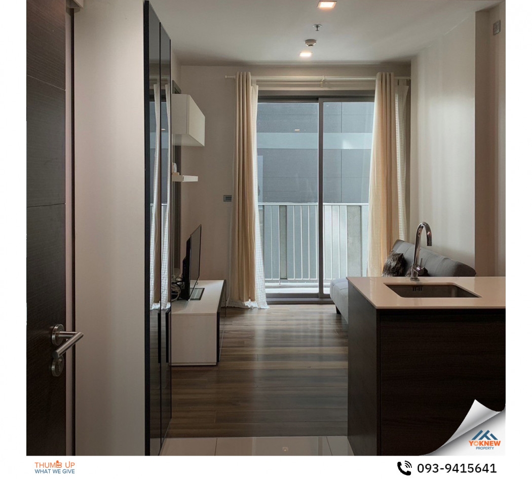 Vacant for rent, 1 bedroom, 1 bathroom, size 35 sq m.  Condo Ceil By Sansiri, the room is well divid