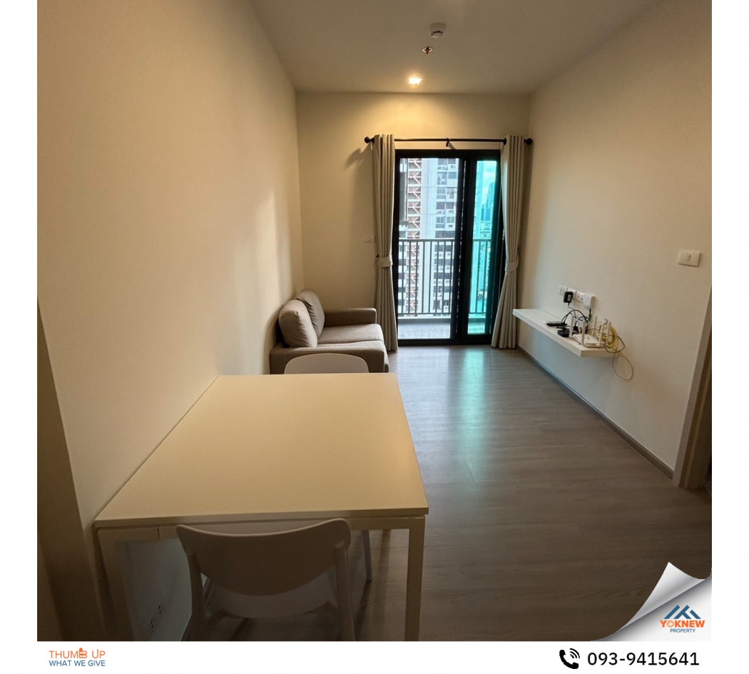 Urgent sale  Condo THE BASE Phetchaburi - Thonglor, new room, first hand, comes with furniture.