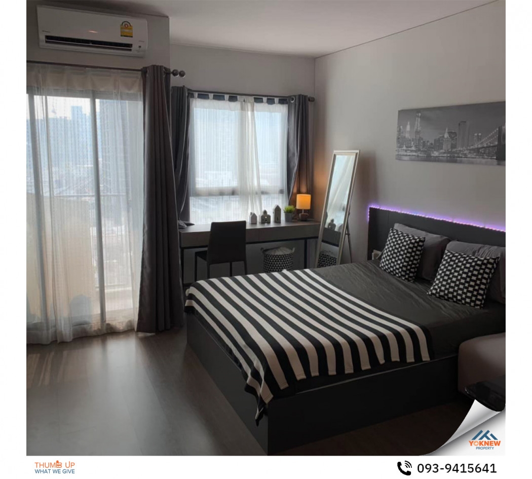 For saleIDEO Phahol - Jatujak, fully furnished room, complete electrical appliances, beautiful city 