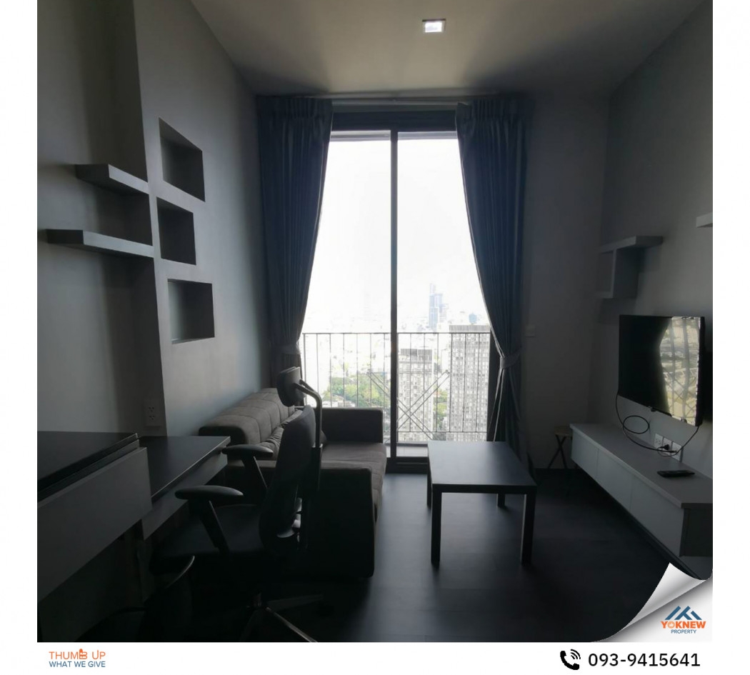 Available for rent 1 bedroom, 1 bathroom, Edge By Sansiri Condo, fully furnished room, beautiful cit