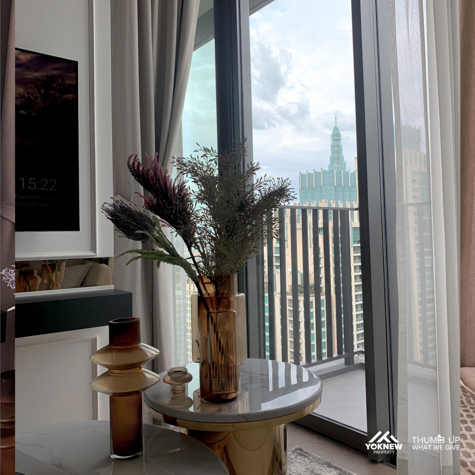 ✨Condo 28 Chidlom✨ Luxuriously decorated, comfortable, high floor, open view, 1 bedroom, size 44 sq 