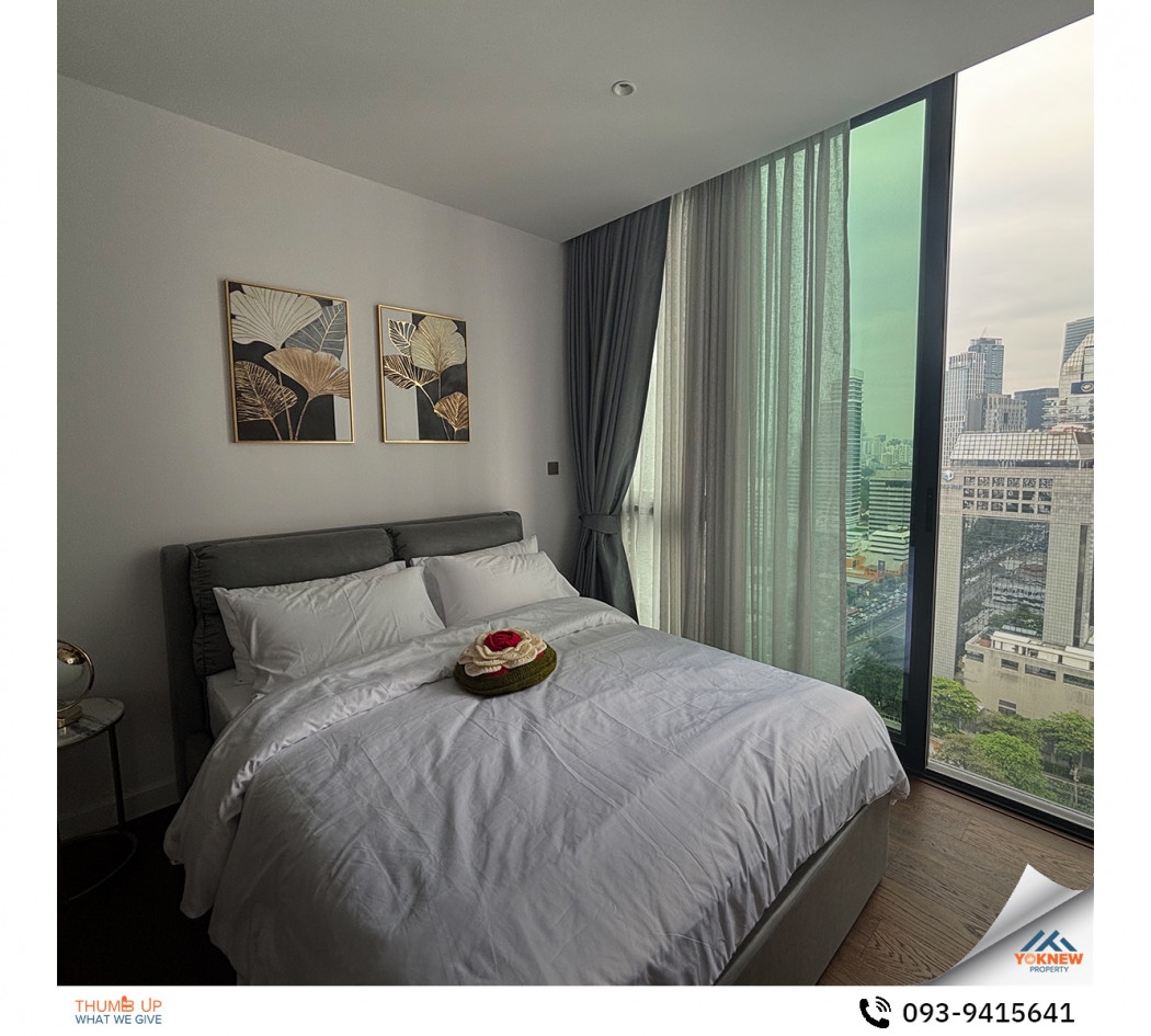 For rent ✨Supalai ICON Sathorn✨ near MRT Lumpini, brand new room, ready to move in, complete electri