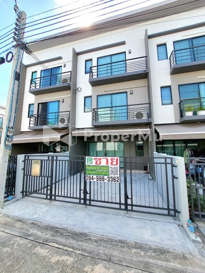  ขายทาวน์โฮม 3 ชั้น บ้านกลางเมือง ราชพฤกษ์-พระราม 5 ⭐ บ้านใหม่ ยังไม่เคยเข้าอยู่ พร้อมต่อเติมครัวและ