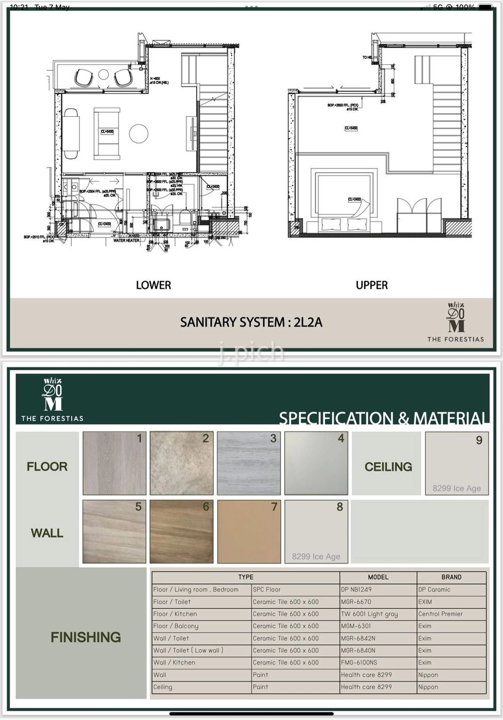 Wew!! Sale/Rent condo Whizdom The Forestias Mytopia @ Mega Bangna 50.3 sq.m, 1 beds 1 baths, 12th floor corner unit nice views