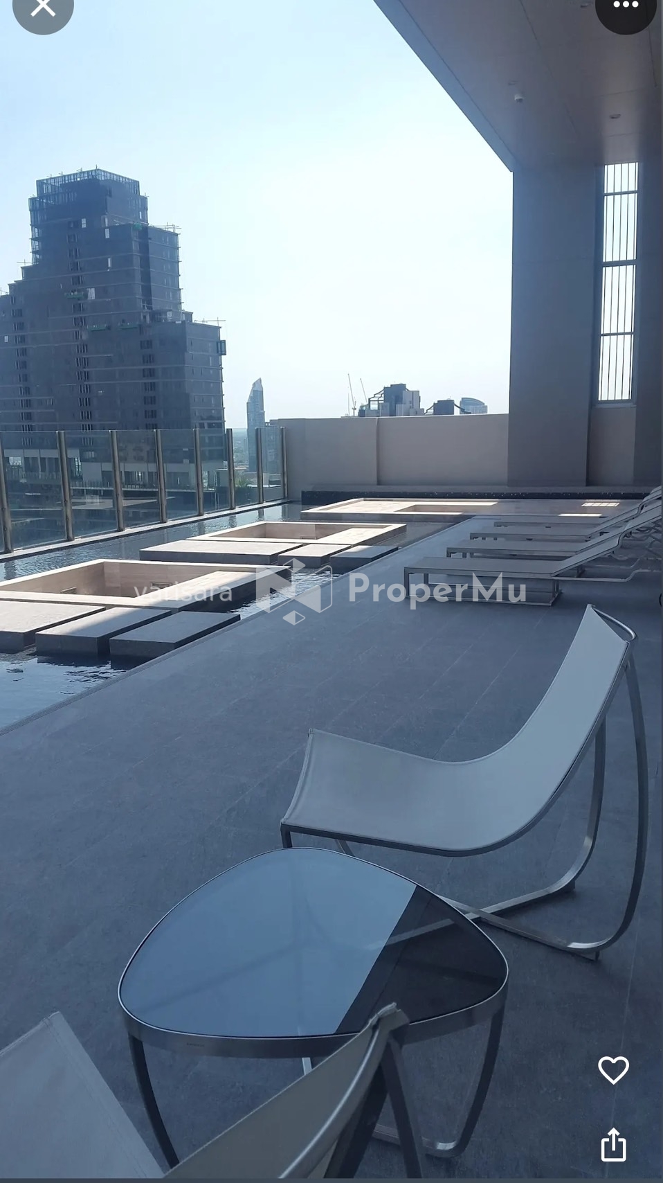 the diplomat sathorn near BTS Surasak 1 min by walk  2 bedroom 2 restroom 77.8sqm (no block view)  