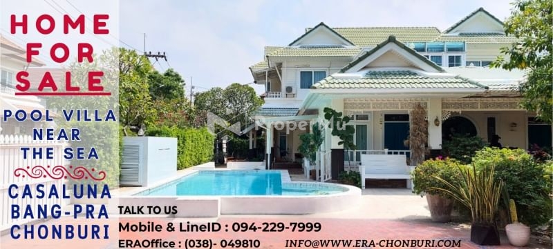 For sale, a 2-storey luxury pool villa decorated in an English mansion style, Casalunar Paradiso