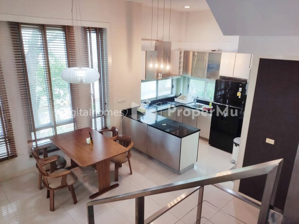 For rent 4-storey townhouse, Baan Klang Muang, Rama 9 - Lat Phrao, 3 bedrooms, 50 square wah