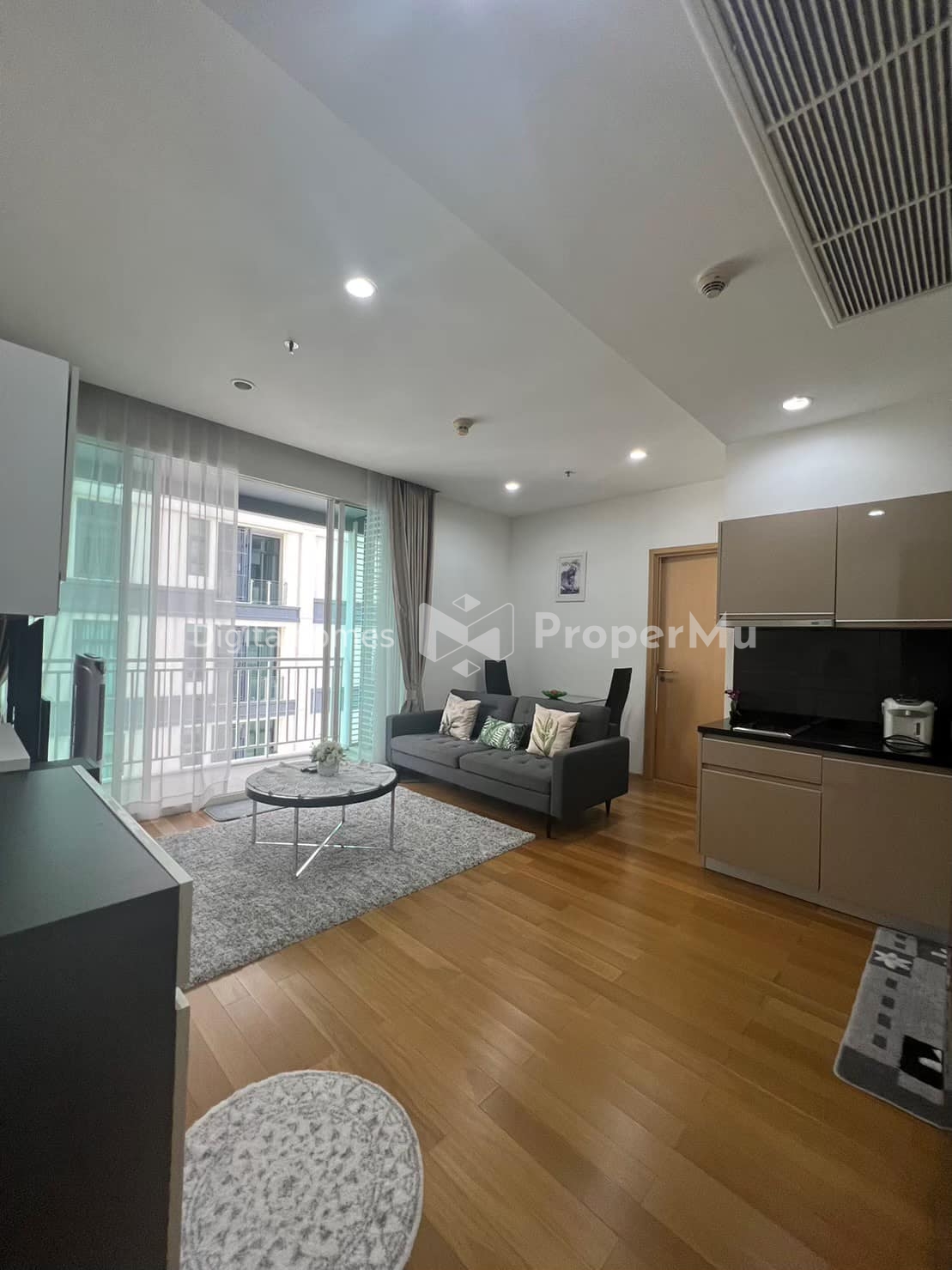 Condo for rent, 1 bedroom, fully furnished, 22nd floor, 39 by Sansiri, 52.39 sq m.