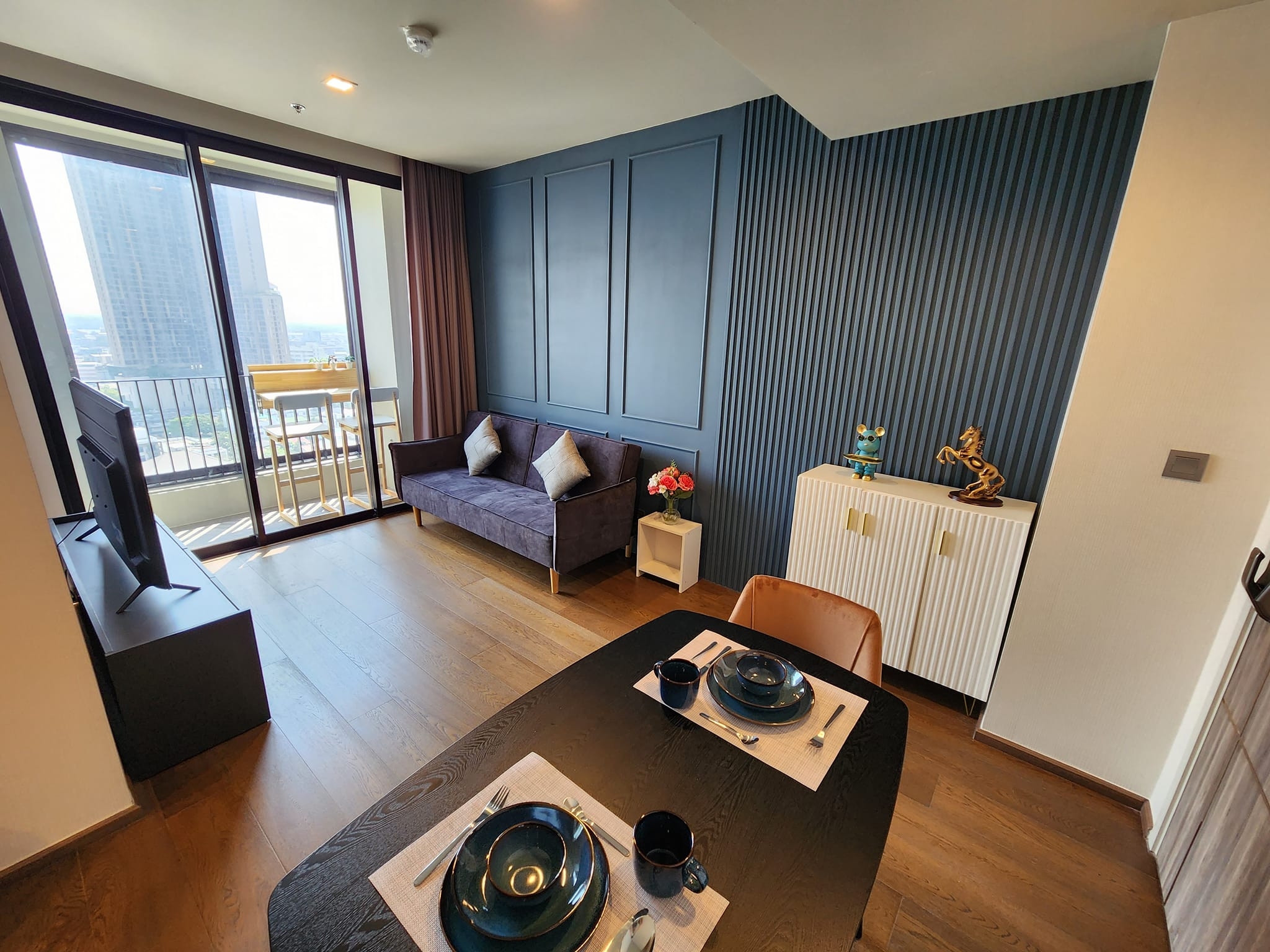 Condo for rent, Ideo Q Sukhumvit 36, 1 bedroom, fully furnished, 19th floor, river view, 45 sq m.